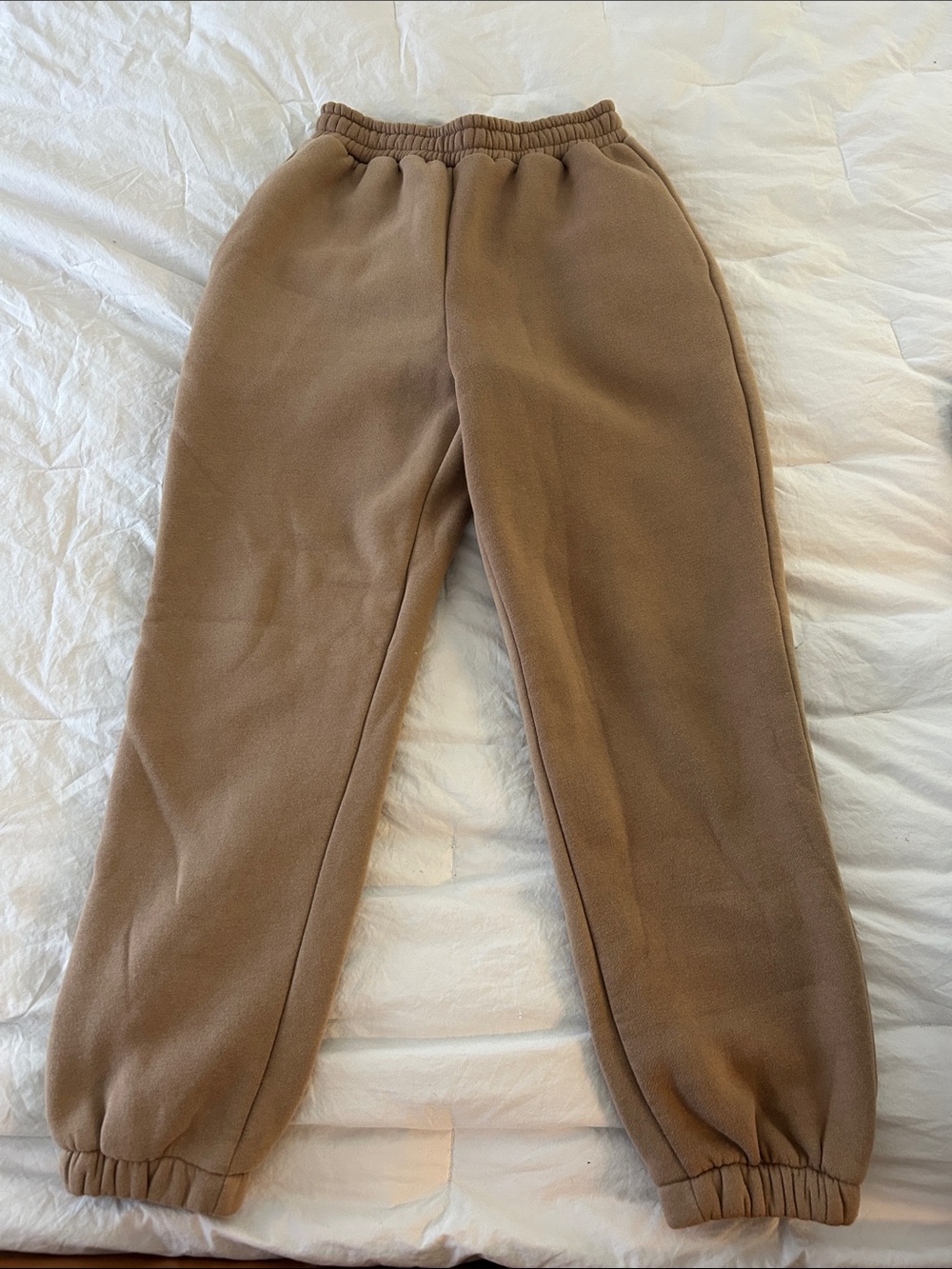 Brown Fleece Jogger Pants